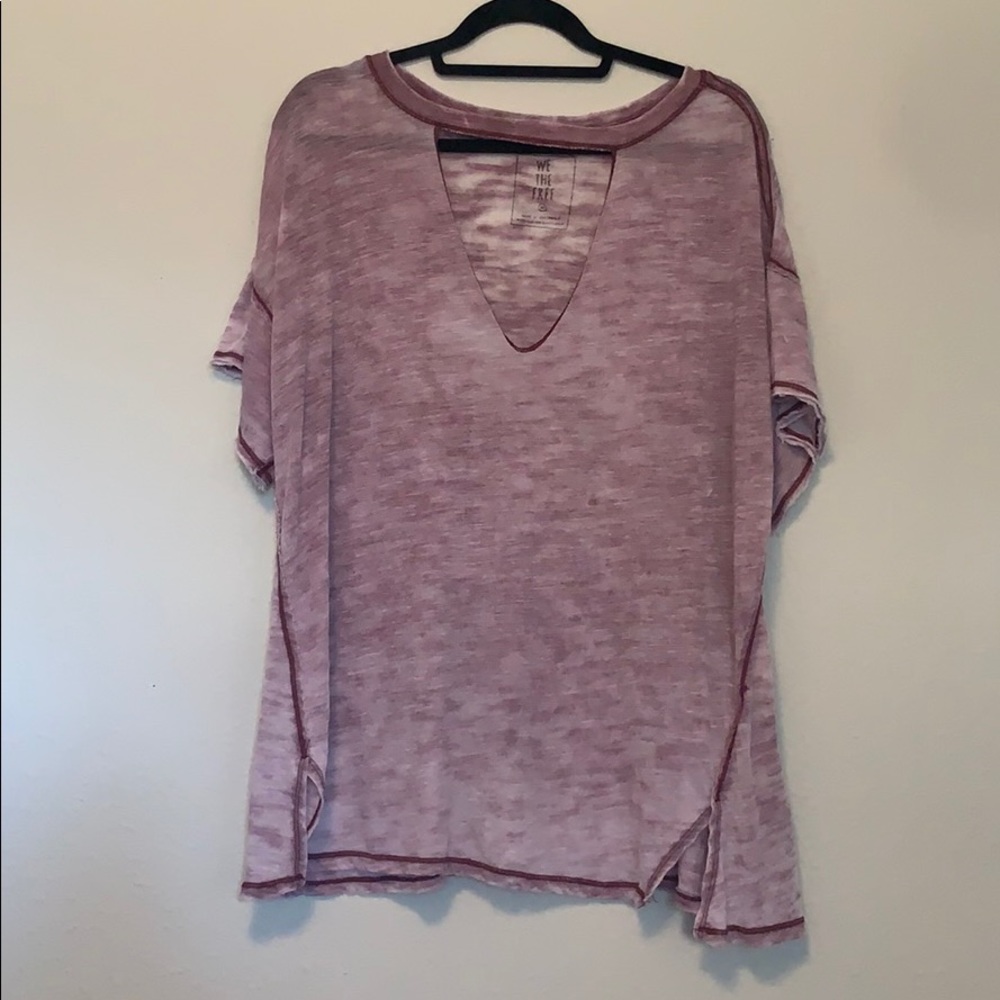 Free people distressed top